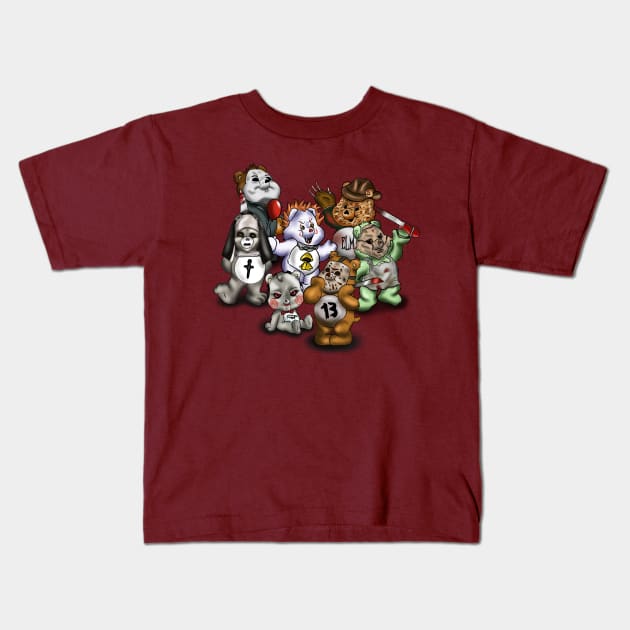 Scare Bears Kids T-Shirt by Danispolez_illustrations